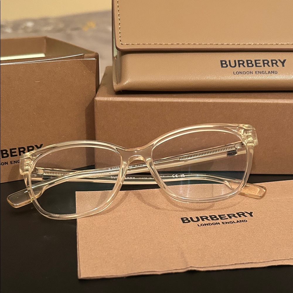 Burberry Yellow Eyeglasses 🤓